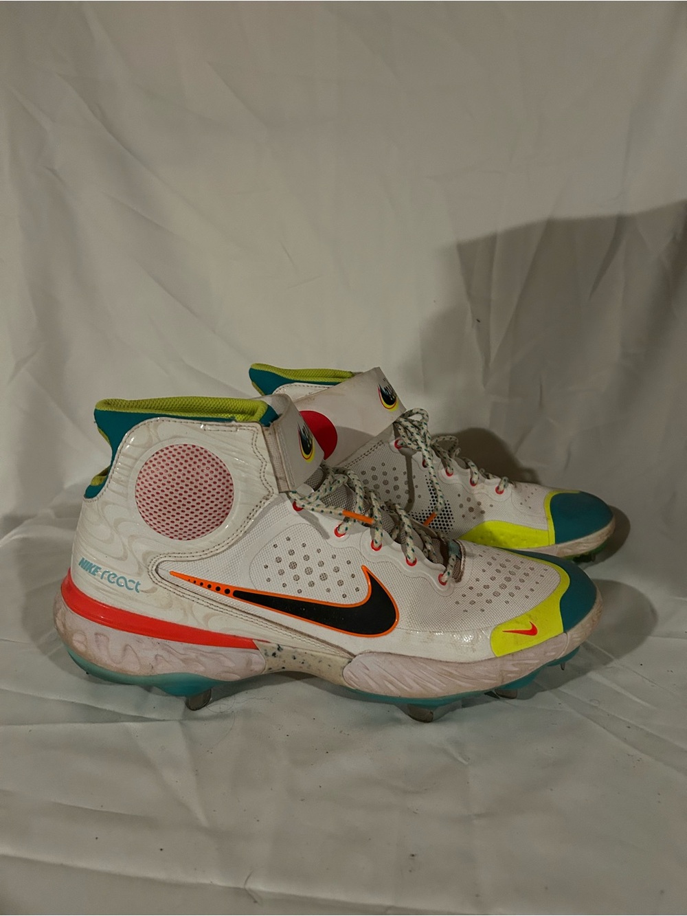 Nike Alpha Huarache Elite 3 ‘Multicolor’ Metal Baseball Cleats (Size 12)